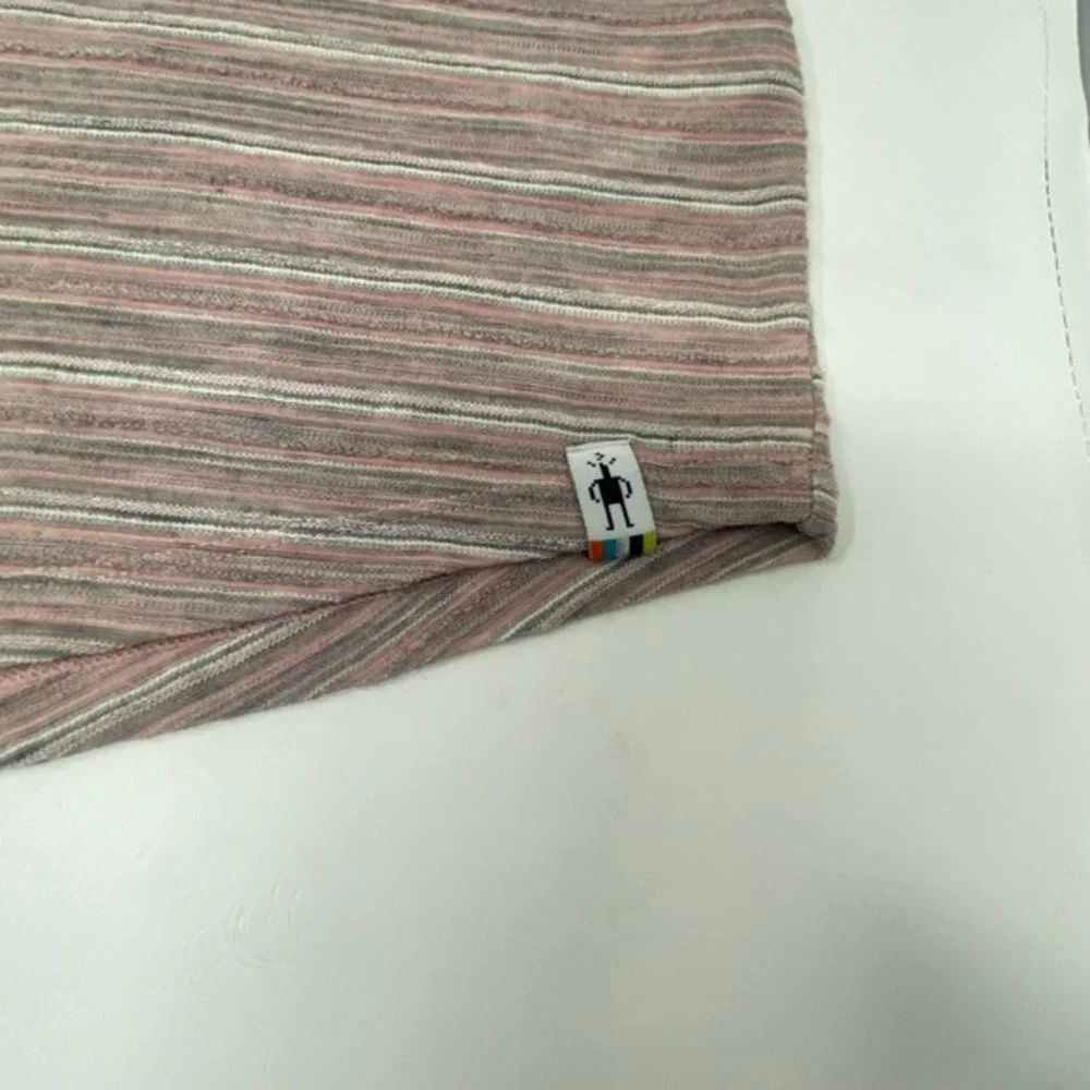 Smartwool Horizon Line Skirt Mineral Pink Striped Merino‎ Wool XL New With Tag